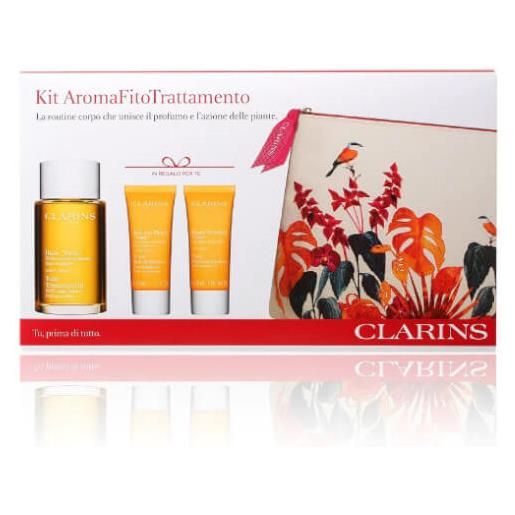 Clarins set regalo di trattamento corpo kit aroma fito trattamento