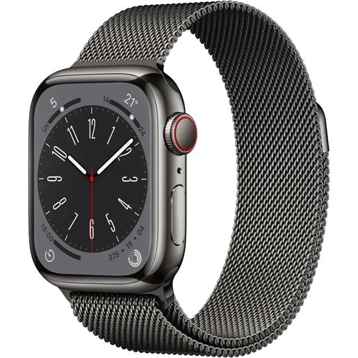 Apple smartwatch Apple watch series 8 oled 41 mm digitale 352 x 430 pixel touch screen 4g grafite wi-fi gps (satellitare) [mnjm3fd/a]
