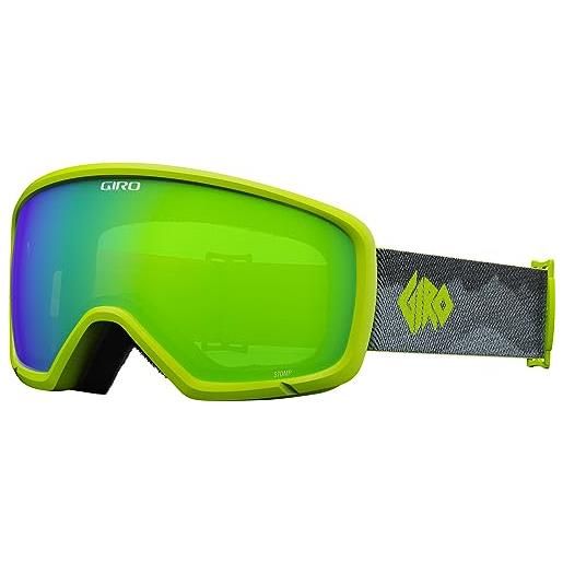 Giro youth stomp - occhiali da sci/neve, lenti verdi