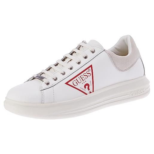 GUESS vibo, sneaker uomo, white, 42 eu