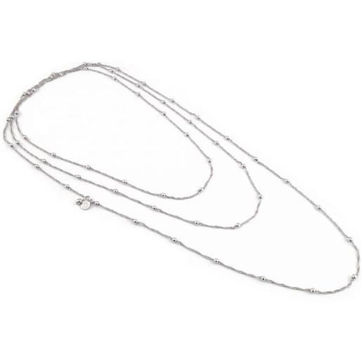 Vestopazzo collana 1 filo catena sfere (180 cm)