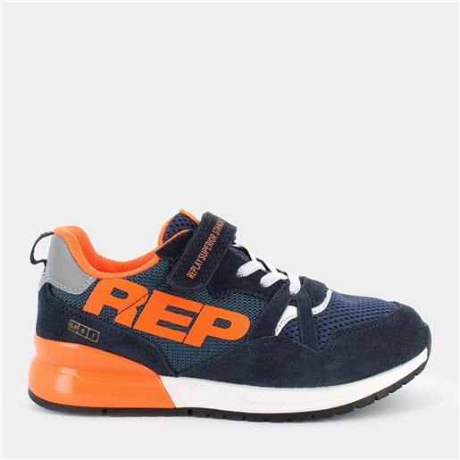 REPLAY sneakers replay da bambino , blu arancione