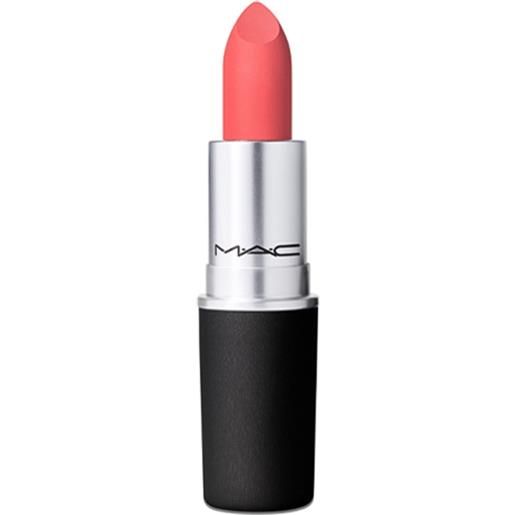 MAC powder kiss lipstick sheer outrage rossetto idratante 3 gr