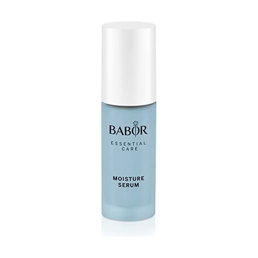 BABOR essential care moisture serum per tutti i tipi di pelle, siero di acido ialuronico e aloe vera per idratare il viso, formula vegan, 30 ml