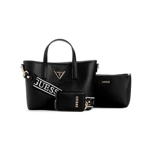 GUESS ottone tote, mini mano borsa a tracolla donna, logo latte, talla única