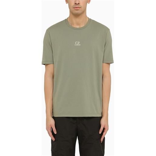 C.P. Company t-shirt agave green in cotone con logo