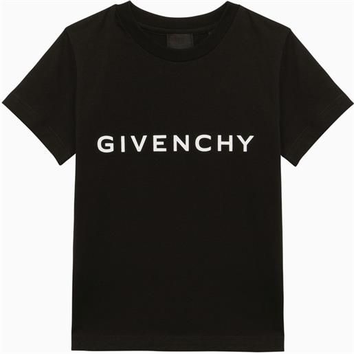 Givenchy t-shirt nera in cotone con logo