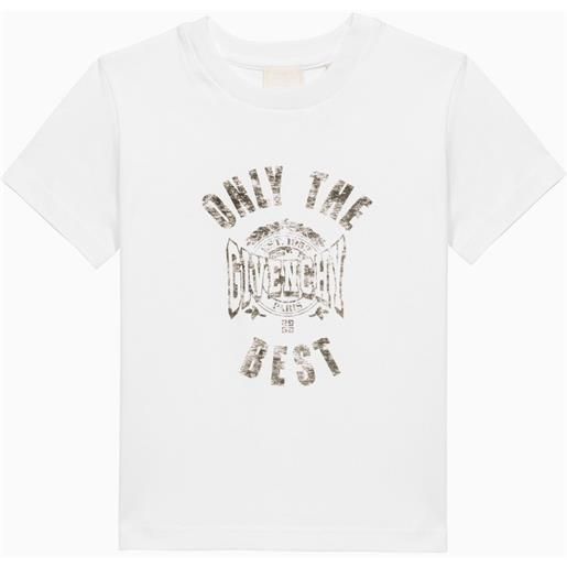 Givenchy t-shirt bianca in cotone con logo
