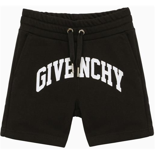Givenchy short nero in misto cotone con logo