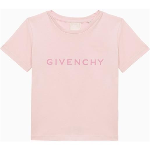 Givenchy t-shirt rosa in cotone con logo