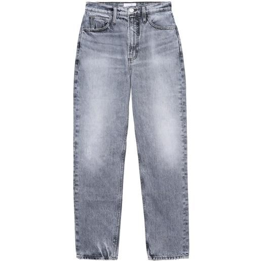 FRAME jeans dritti a vita media - grigio