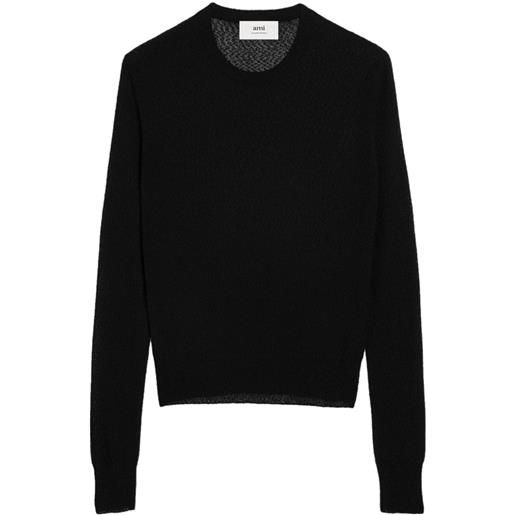 AMI Paris maglione girocollo - nero