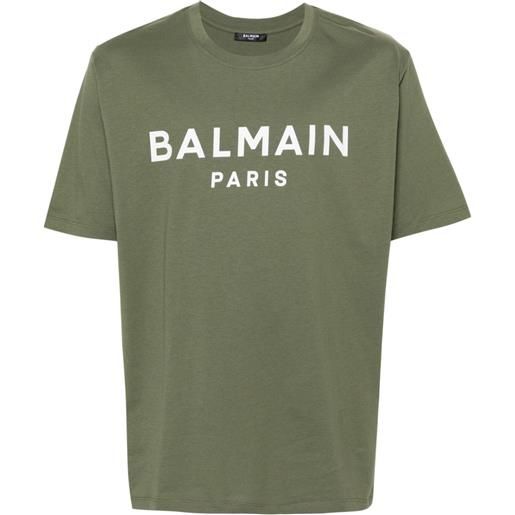 Balmain t-shirt con stampa - verde
