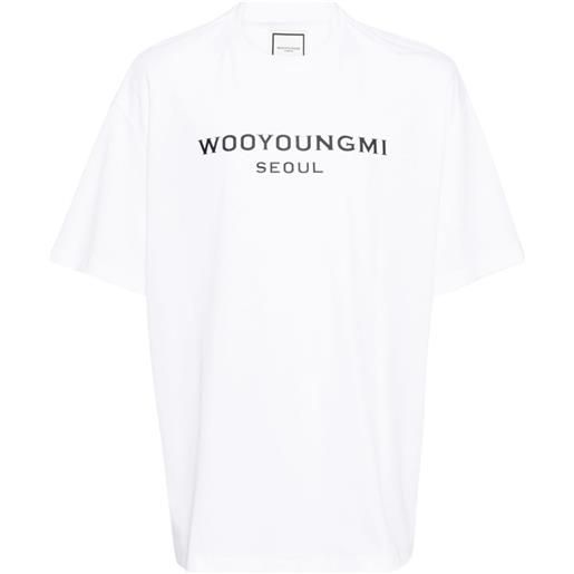 Wooyoungmi t-shirt con stampa - bianco