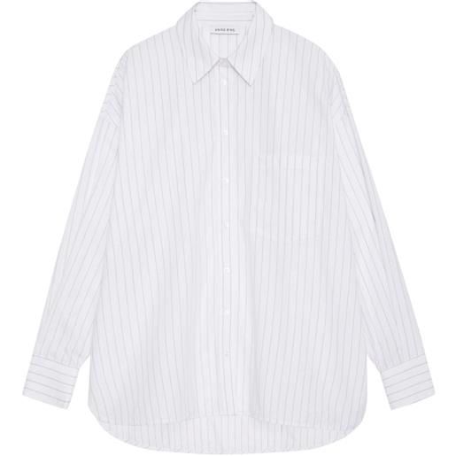 ANINE BING camicia chrissy a righe - bianco