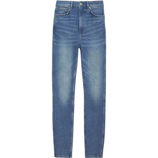 ANINE BING jeans beck skinny a vita alta - blu