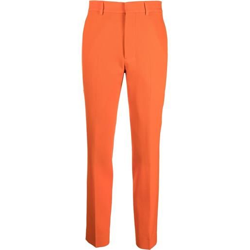 AMI Paris pantaloni sartoriali a vita alta - arancione