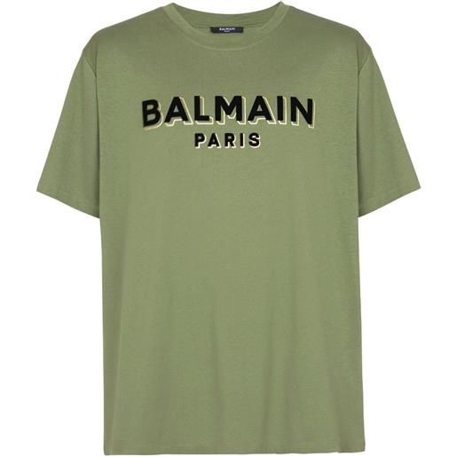 Balmain t-shirt con logo - verde
