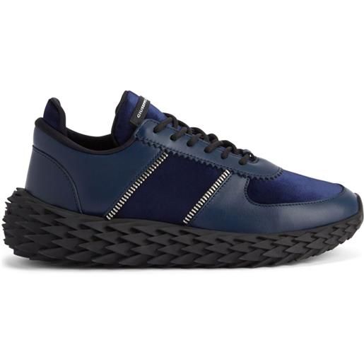 Giuseppe Zanotti sneakers urchin con inserti - blu