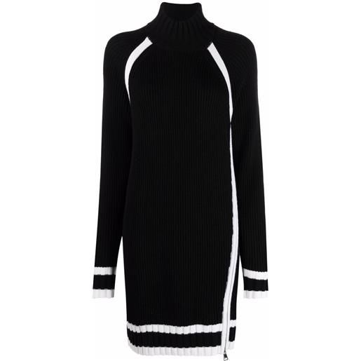 Karl Lagerfeld abito bicolore - nero
