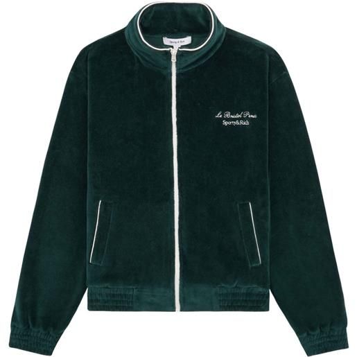 Sporty & Rich giacca sportiva faubourg - verde