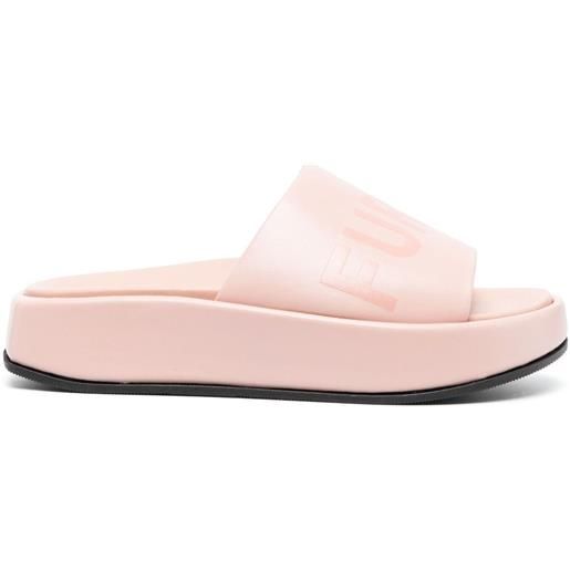 Furla sandali slides con stampa - rosa