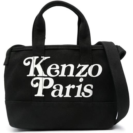 Kenzo borsa tote piccola con stampa - nero