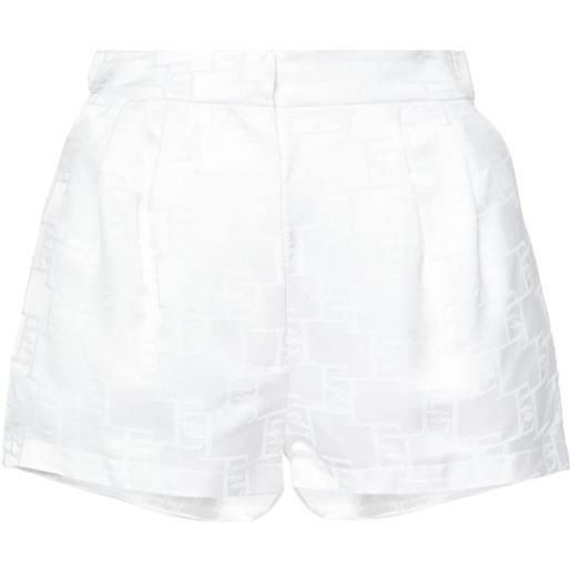 Elisabetta Franchi shorts con logo jacquard - bianco