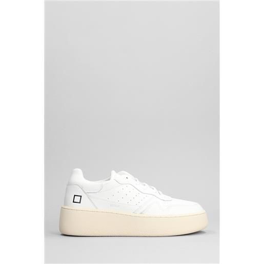 D.a.t.e. sneakers step in pelle bianca