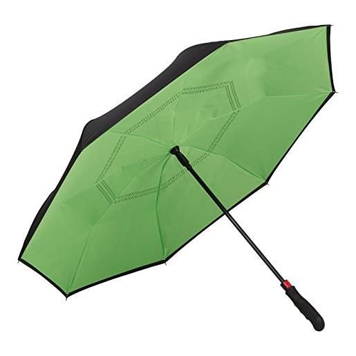 VON LILIENFELD® ombrello automatico donna uomo classico inverted stabile remy inverted doppio rivestimento, verde