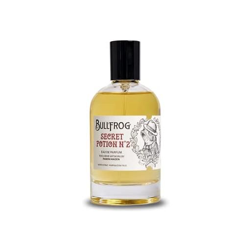 Bullfrog eau de parfum secret potion n. 2 100ml - profumo da uomo - note di pepe nero, cannella, noce moscata, legno di cedro, vetiver e sandalo - made in italy