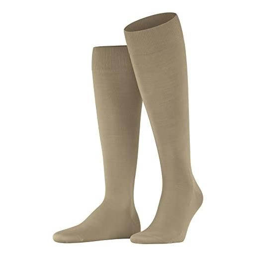 Falke clima. Wool lana lyocell al ginocchio tinta unita 1 paio, calzini lunghi uomo, beige (dune 4086), 45-46