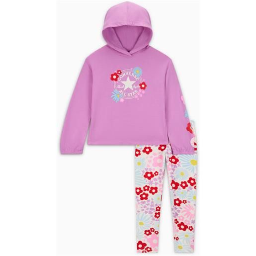 Converse floral hoodie & leggings set