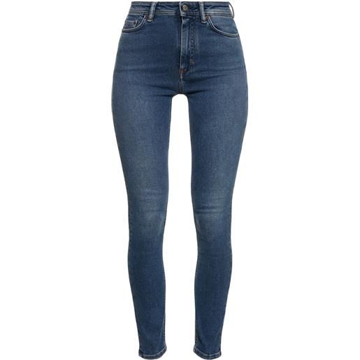 ACNE STUDIOS jeans skinny vita alta peg in denim