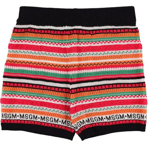 MSGM shorts in maglia di cotone