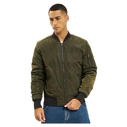 Urban Classics 2-tone bomber jacket, nero (blk/blk), 4xl uomo