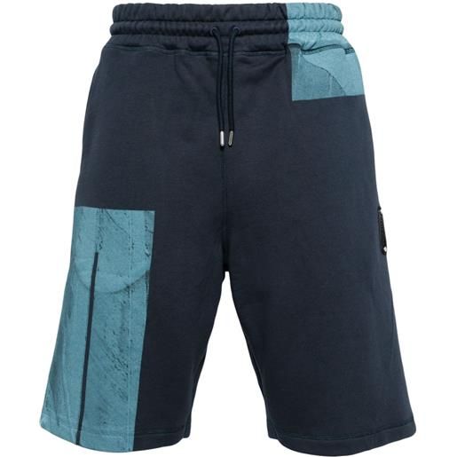 A-COLD-WALL* shorts sportivi strand con design color-block - blu