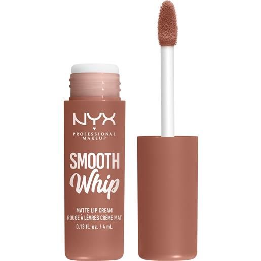 Nyx Professional MakeUp smooth whip matte lip cream 4ml rossetto mat, rossetto 01 pancake stacks