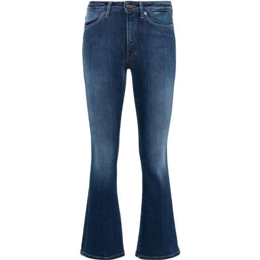 DONDUP jeans svasati con applicazione - blu