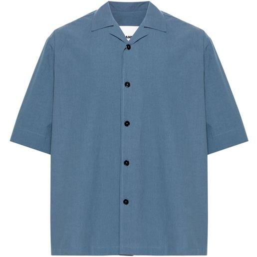 Jil Sander camicia con collo ampio - blu