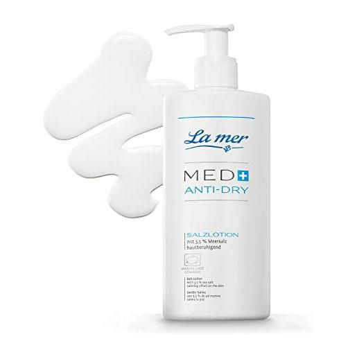 La mer lozione salina med+ anti-dry - lozione lenitiva per la pelle - lozione nutriente per la pelle molto secca - allevia prurito e sensazione di tensione - sensibile cura per sentirsi bene - 200 ml