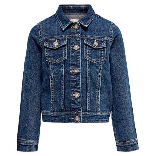 Only kids Only konsara med blue dnm jacket giacca di jeans, media blu denim, 146 cm donna