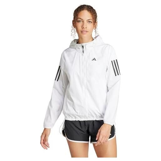 adidas own the run jacket giacca, white, xs women's