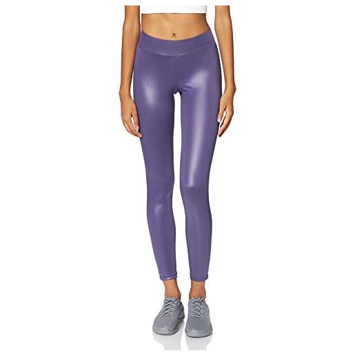 Urban classics leggings donna, leggins in similpelle, pantaloni con vita normale, cintura antistress, disponibile in diversi colori e taglie da xs - 5xl