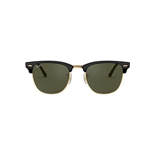 Ray-Ban 0rb3016f occhiali da sole, nero (black frame with g/15 lenses), 55 unisex-adulto