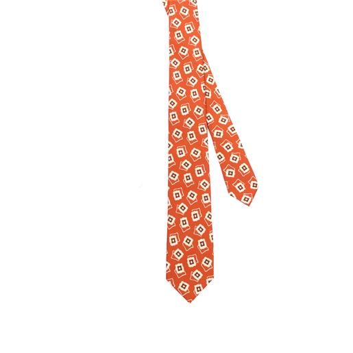 Barba cravatte cravatte uomo arancione