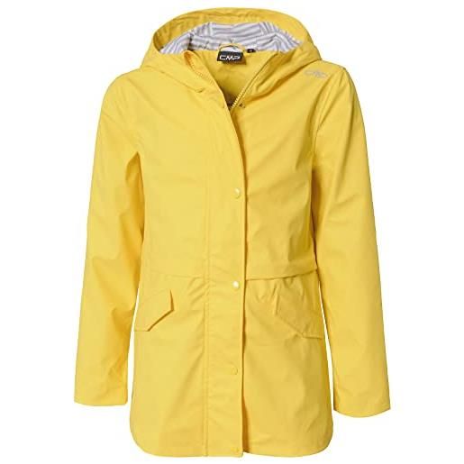 CMP - giacca da pioggia da bambini con cappuccio fisso, corallo, 176
