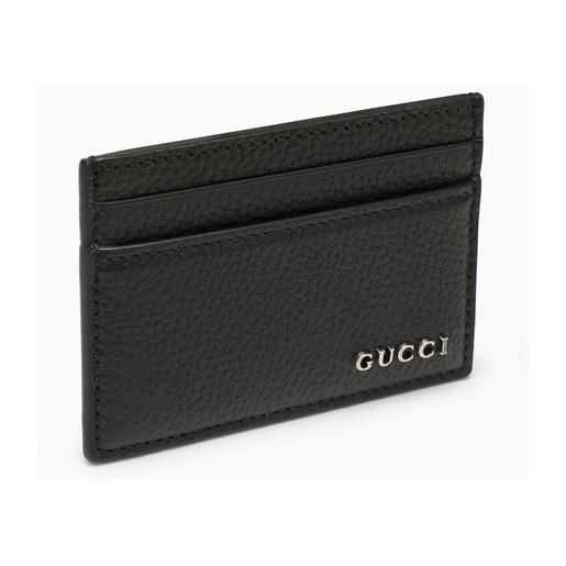 GUCCI portafoglio nero con logo