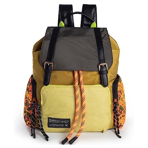 Munich deep backpack moutard, borse moda monaco unisex-adulto, multicolore 072