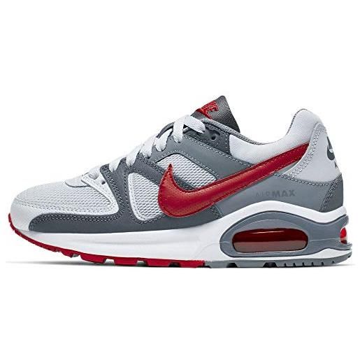 Nike air max command flex (gs), scarpe da ginnastica basse, grigio (pure platinum/gym red/dark grey 009), 35.5 eu